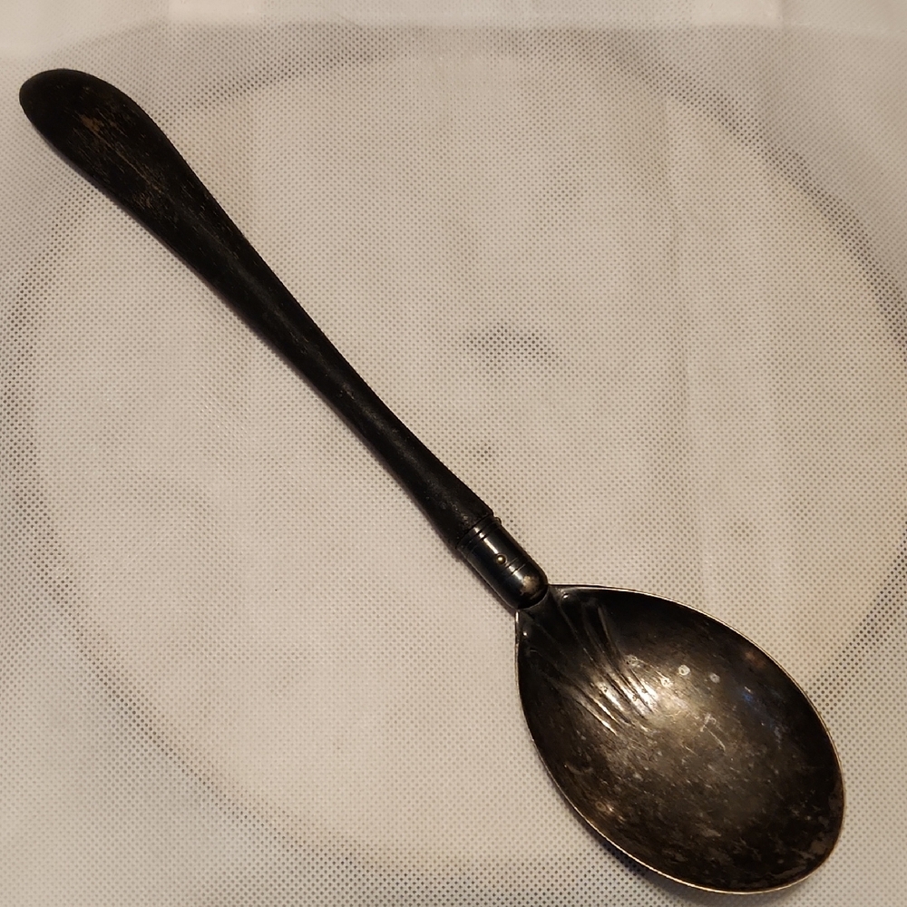 Vintage Manning Bowman Wood Handle Spoon